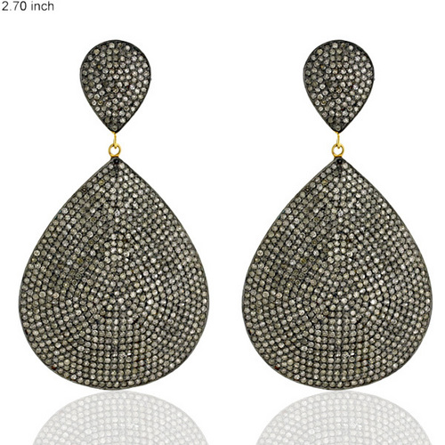 Pave Dangle Earring