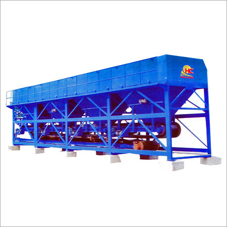 Four Bin Feeder - Steel, 60-120 Cum/Hr Capacity, 64 mm Aggregate Size | Fast Installation, Twin Shaft Mixer, Low Maintenance, Electronic Weighing System