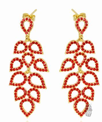 crystal wedding bridal earring