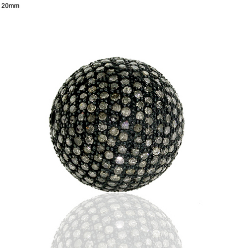 20mm Pave Diamond Bead