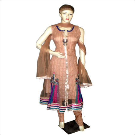 Brown Kalidar Kameez