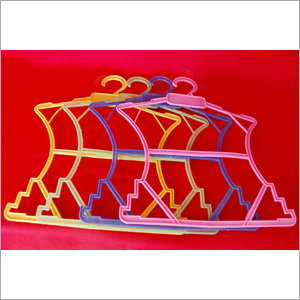 Plastic Tubular Hanger - 12 Inches, Multicolor | Durable, Lightweight, Space-saving, Versatile, 5 lbs Load Capacity