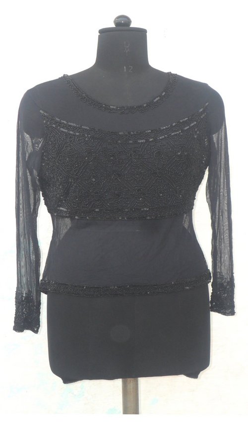 Blk Beed ladies Top