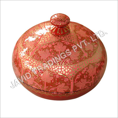 Boxes - Paper Mache, 5x5x5 Inches, Pink | Elegant Design, Durable Material, Screw Top Lid, Secure Closure