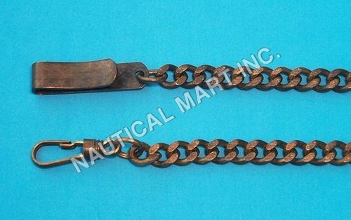 BRASS ANTIQUE CAIN OF KEY CHAINS By Nautical Mart Inc.
