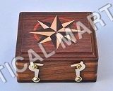 NAUTICAL WOODEN SMALL CASE OF KEY CHAIN 