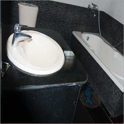 Hotel & Restaurant - Acrylic Bathtub 1500x700 mm, Ceramic Sink 500x400 mm, Granite Countertop | Guest Comfort, Cleanliness, Modern Design