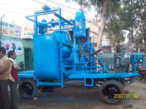 Two Tower Mobile Concrete Mixer With Gear System
