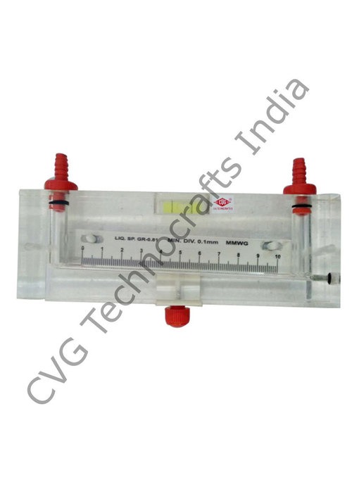 Inclined Tube Manometer Range: 10 Mm Wg - 200 Mm Wg