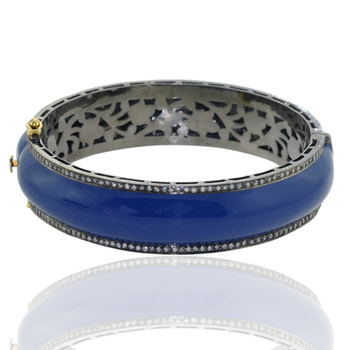 925 Sterling silver Enamel Bangle