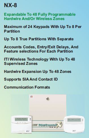 GE Alarm Panel NX8