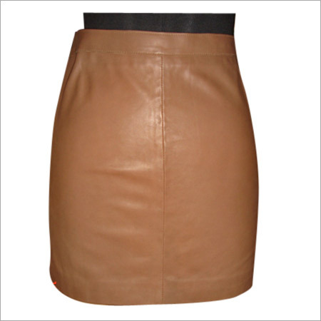 Brown Leather Skirts