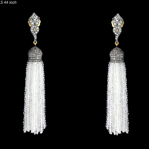 18k Gold Tassel Earring