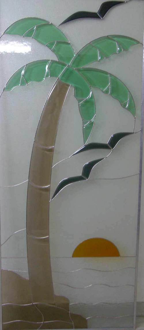 Palm Shape Glass