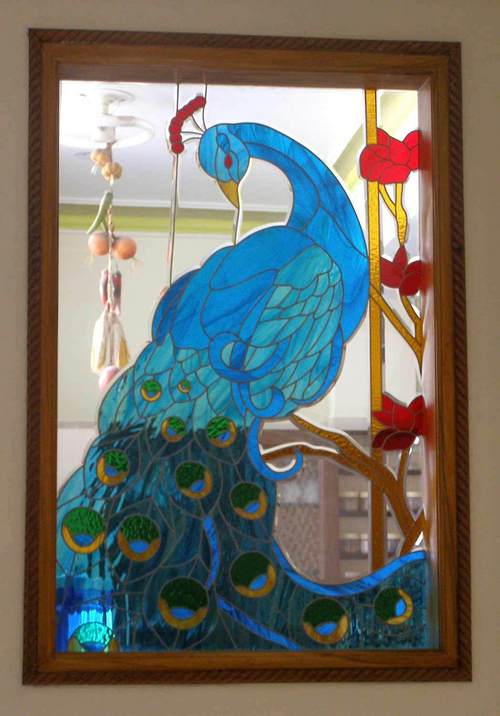 Peacock Shape Glass