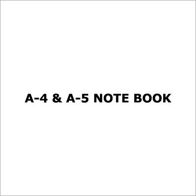 A4 & A5 Note Book