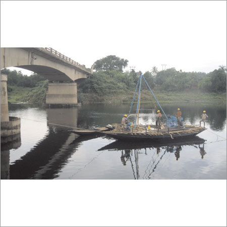 Investigation Under Water At NH-34, West Bengal