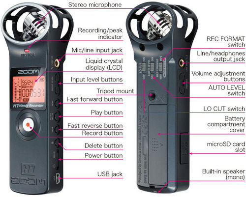 Buy Zoom H1n Handy Audio Recorder India