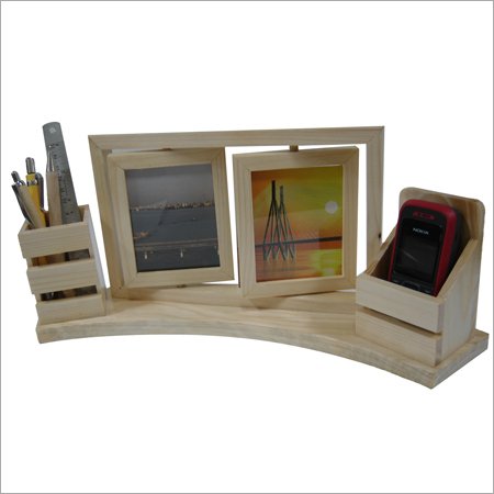 Wooden Texture Double Revolving Frame Utility