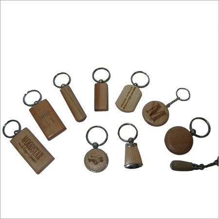 Wooden Texture Key Chains