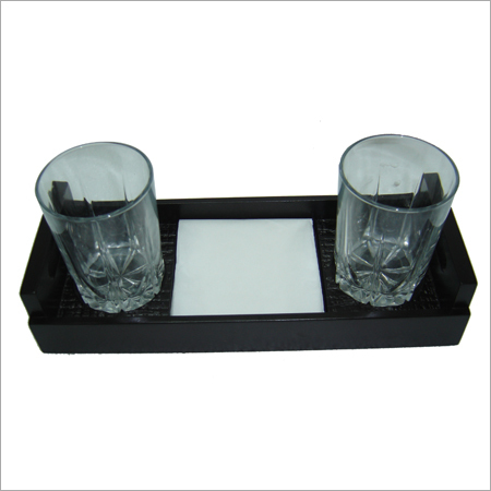 Black Wooden Trays