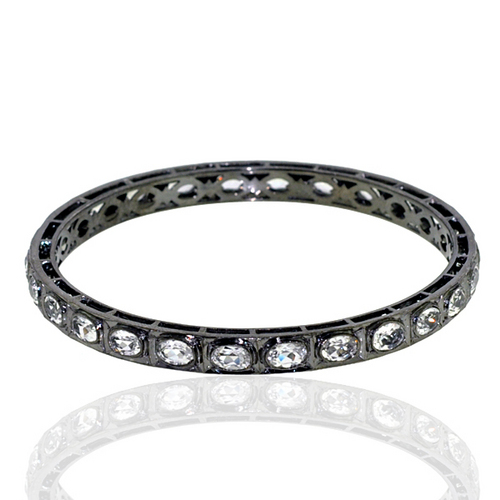 White Topaz Colourstone Bangle