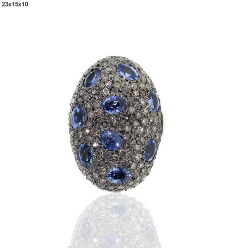 Sapphire Gemstone Antique Diamond Finding