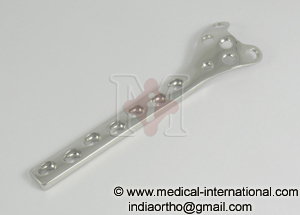 CONDYLAR BUTTRESS PLATE FOR 4.5MM SCREWS(LEFT) 