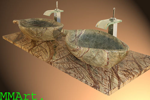 Marble polished washbasin gemstone secretory wear supplier in india