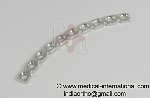 BENT RECONSTRUCTION PLATES FOR 3.5MM SCREWS