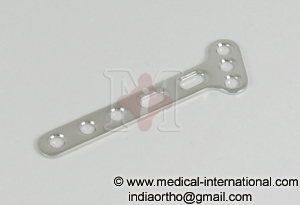 'T' PLATES FOR 3.5MM SCREWS, OBLIQUE ANGLE