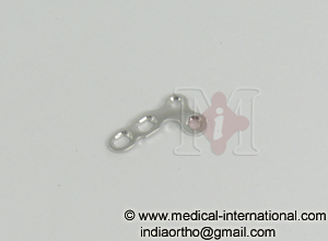 Mini 'L' Plates For 2.0mm Screws, Right Angle(left)