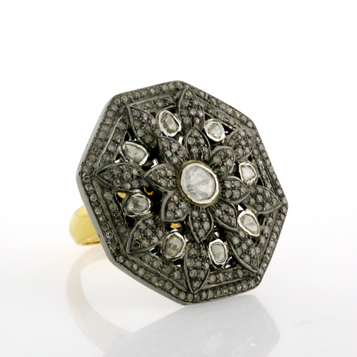 Designer Rosecut Diamond Ring