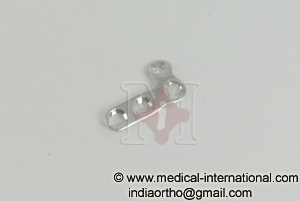 MINI 'L' PLATES FOR 2.0MM SCREWS, OBLIQUE ANGLE(RIGHT)