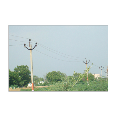 Erection Projects of Power Lines - Wood/Steel Poles, Ceramic/Polymer Insulators, Up to 66kV | Fast Erection, On-Time Delivery, Expert Teams