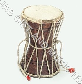 Dhatt (Monkey Drum) - Wood, 10x5 Inches, Brown | Handcrafted, Portable, Adjustable Tuning, Cultural Music Instrument