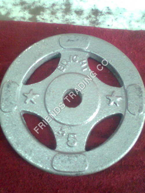 CAST IRON WEIGHT PLATES STEARING GRIP