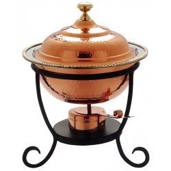 Copper Chafing Dish With Burner