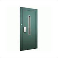Elevators Doors - Steel, Customizable Dimensions, Green | Sliding, Multiple Safety Features, Smooth Operation, Easy Installation, Modern Aesthetic