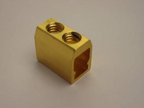 Brass Fuse Connector - Color: Golden