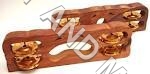 Wooden Khartaal - Handcrafted Wood, Variable Size, Brown | Intricate, Durable Musical Percussion Instrument