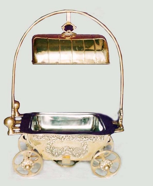 Brass Chafing Dish With Carriage