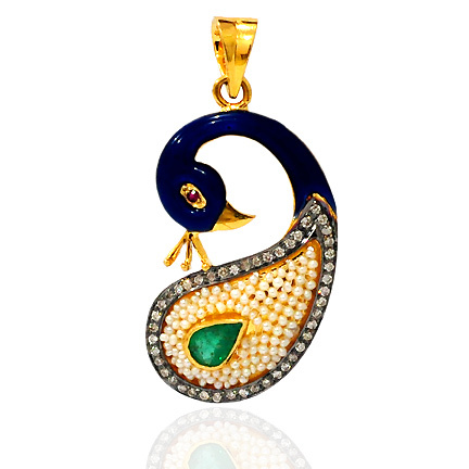 Peacock Pearl Pendant