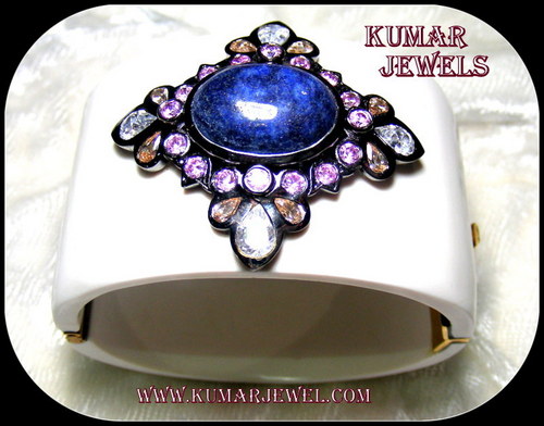 Mughal wooden bracelet blue,pink,fashion,traditional,fancy,trendy royal look jewelry