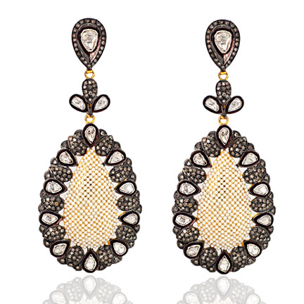 14k Gold Pearl Drop Earring