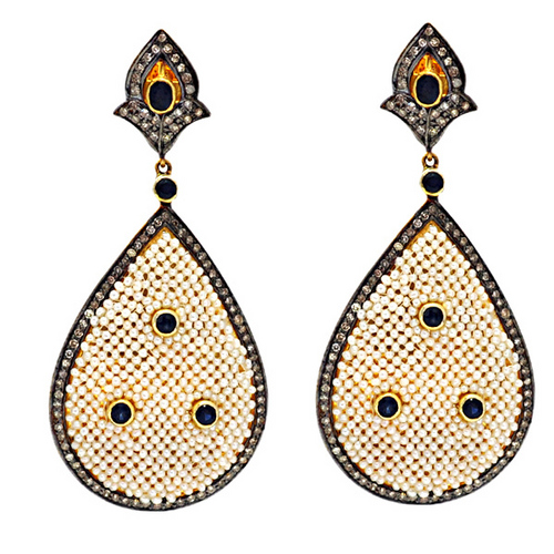 Pink Sapphire Fashion Earring