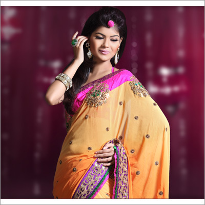 Synthetic Designer Sarees