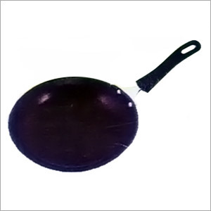 Taper Pan - Hard Anodized Aluminum, 250 mm, Black, 4 mm Thickness | Non-Stick, Even Heating, Stay Cool Riveted Handle