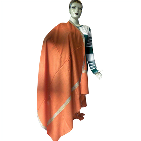 Pure Pashmina Shawl with One Inch Emb