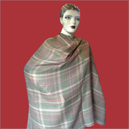 Pure Pashmina Shawl in Check